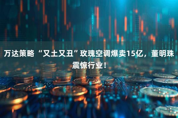 万达策略 “又土又丑”玫瑰空调爆卖15亿，董明珠震惊行业！